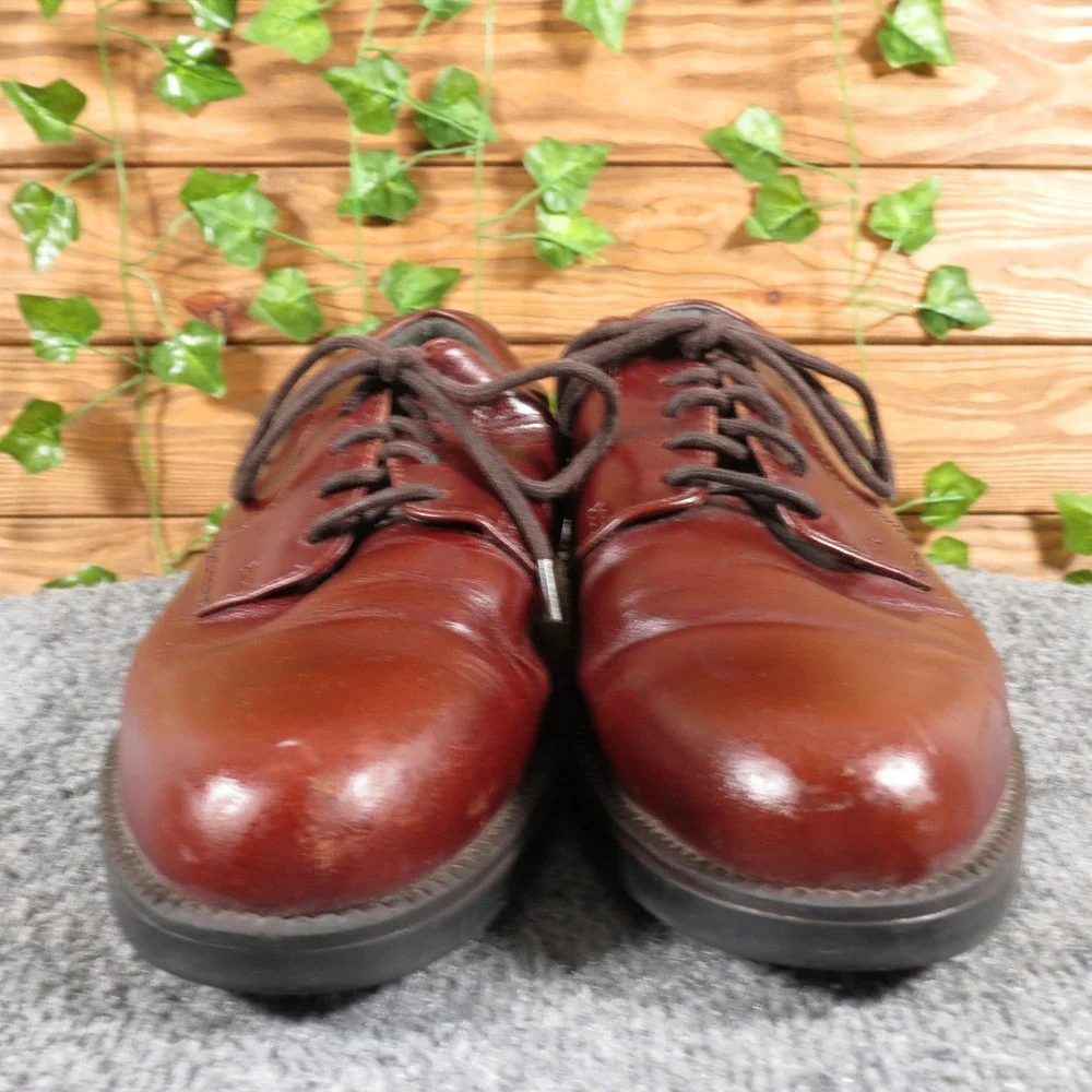Nunn Bush‎ Men's 10.5 Brown Leather Oxford Dress Shoes Classic Lace-Up Comfort